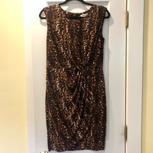 Calvin Klein Cheetah Sheath dress